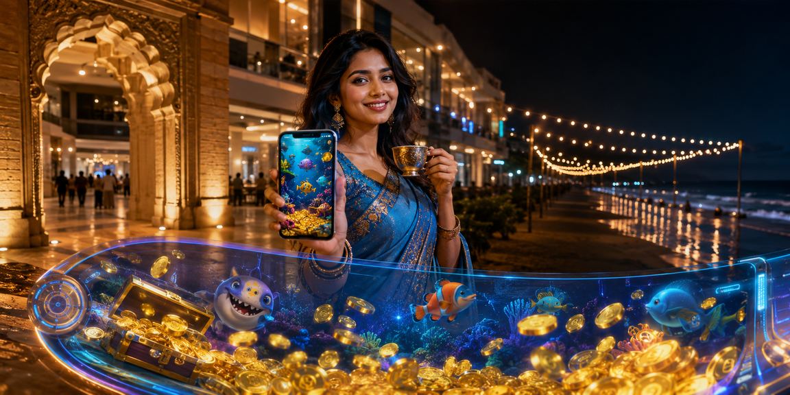 কক্সবাজার সৈকতে মাছ ধরার গেম বিনোদন দৃশ্য