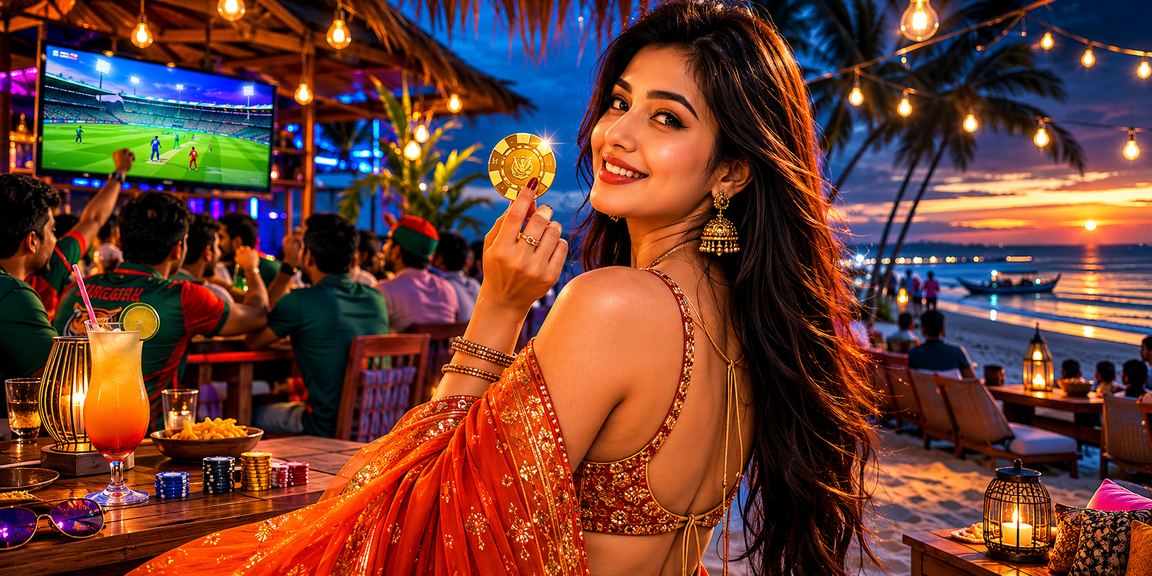 সেন্ট মার্টিন সৈকতে ক্রিকেট বেটিং মুহূর্ত